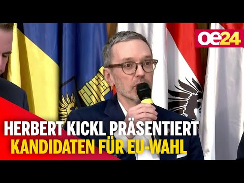 Herbert Kickl präsentiert Kandidaten für EU-Wahl
